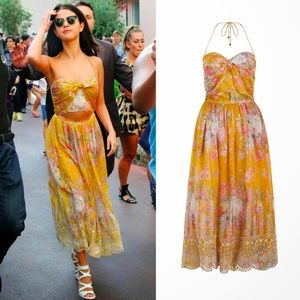 COPY - Zimmermann Lace Bustier Midi Cutout Halter…